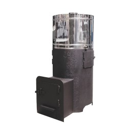 Печь Банная ДОБРАЯ с нерж. баком 80л, вынос, стекло ДТ-3С фото №1485982