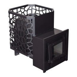 Печь Банная "РАДА в Сетке" 14М 4мм / Дверца ДСС открытое стекло Рада фото №1485335