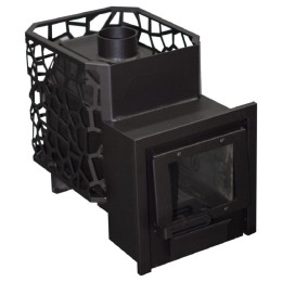 Печь Банная "РАДА в Сетке" 14М 6мм / Дверца ДСС открытое стекло Рада фото №1485499