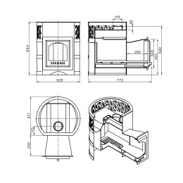 Печь Банная ВЕЗУВИЙ Лава 16 (210) фото №1485533