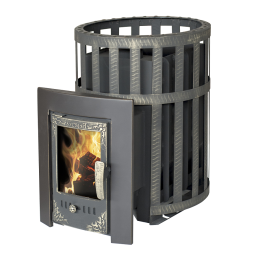 Печь-камин Банный Викинг 15, ДТ-4, Сетчатый кожух / ТПЗ фото №1485525