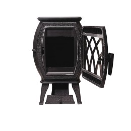 Печь-камин отопительно-варочный Бахта ProMetall черный фото №1485971