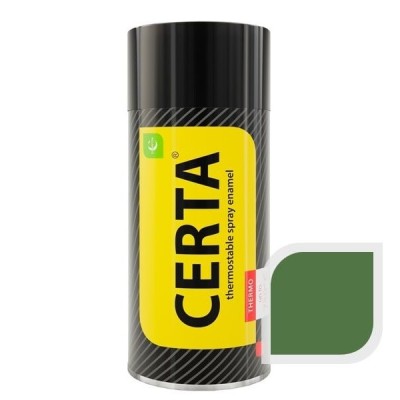 Эмаль термостойкая Церта зеленая аэрозоль (500) фото №1453710