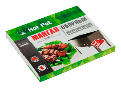 Мангал Hot pot 30х24х30см, сборный, без шампуров фото №1643965