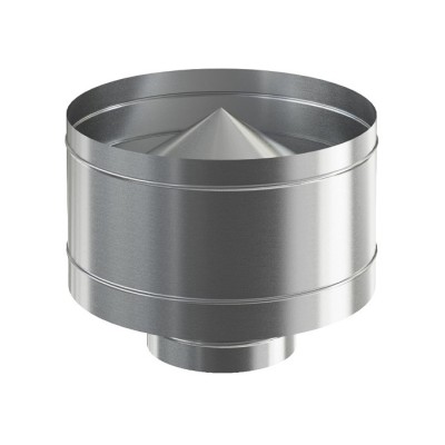 Оголовок нерж. 200/280 дефлектор оцинковка фото №1453379