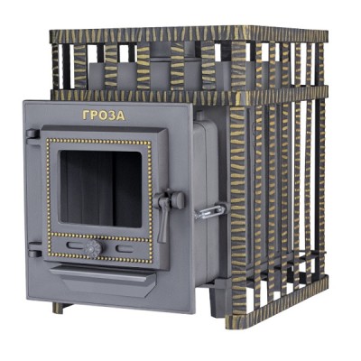 Печь Банная Чугунная Гроза 18 М Сетка фото №1453625