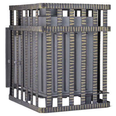 Печь Банная Чугунная Гроза 18 М Сетка фото №1453626