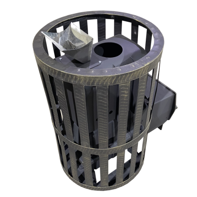 Печь Банная Чугунная Воевода 15, ДТ-3, Сетч.кожух, Закрытая каменка / ТПЗ фото №1452943