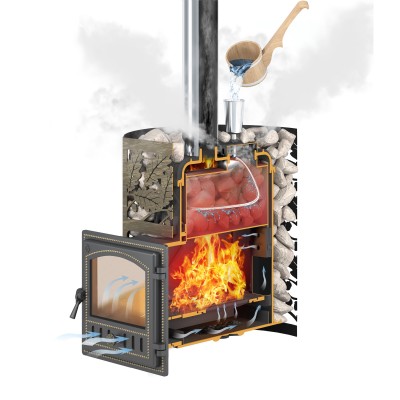 Печь Банная Эверест 24 Легкий пар (280) фото №1453617