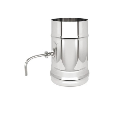 Шибер-задвижка поворотная 150 нерж 0,25м фото №1452902