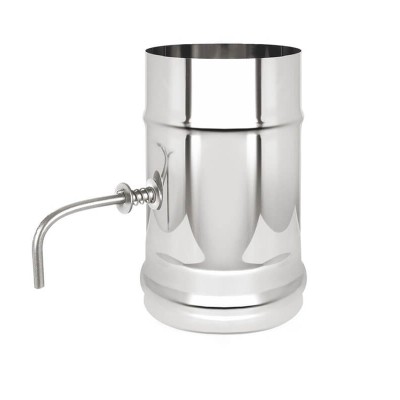 Шибер-задвижка поворотная 200 нерж 0,20м фото №1453378