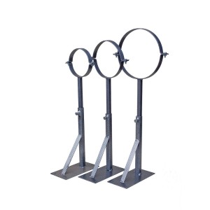 Телескопический стеновой кронштейн (черный) 220мм