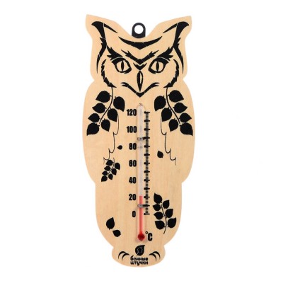 Термометр "Сова" 16,6*7,5*1см, Банные штучки фото №1453484