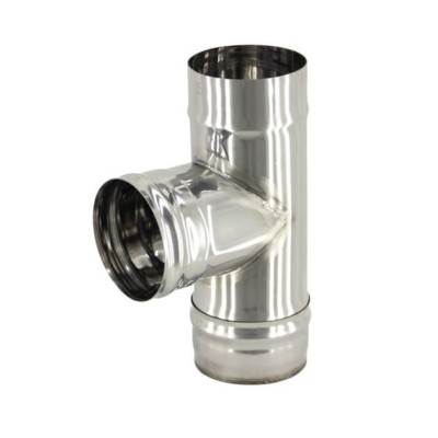 Тройник 200 90* нерж 1мм фото №1453905