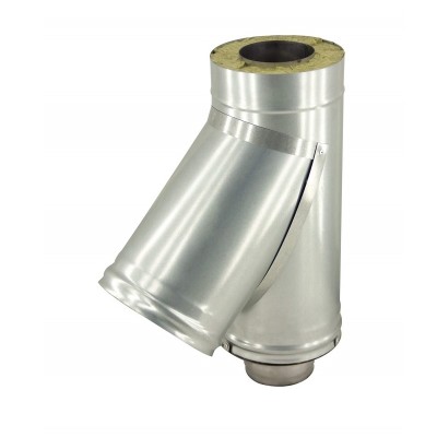 Тройник-сэндвич 150/220 - 45 нерж 1мм /оц фото №1485578