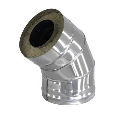 Угол-сэндвич 120/200 - 45 нерж 1мм / нерж фото №1453927